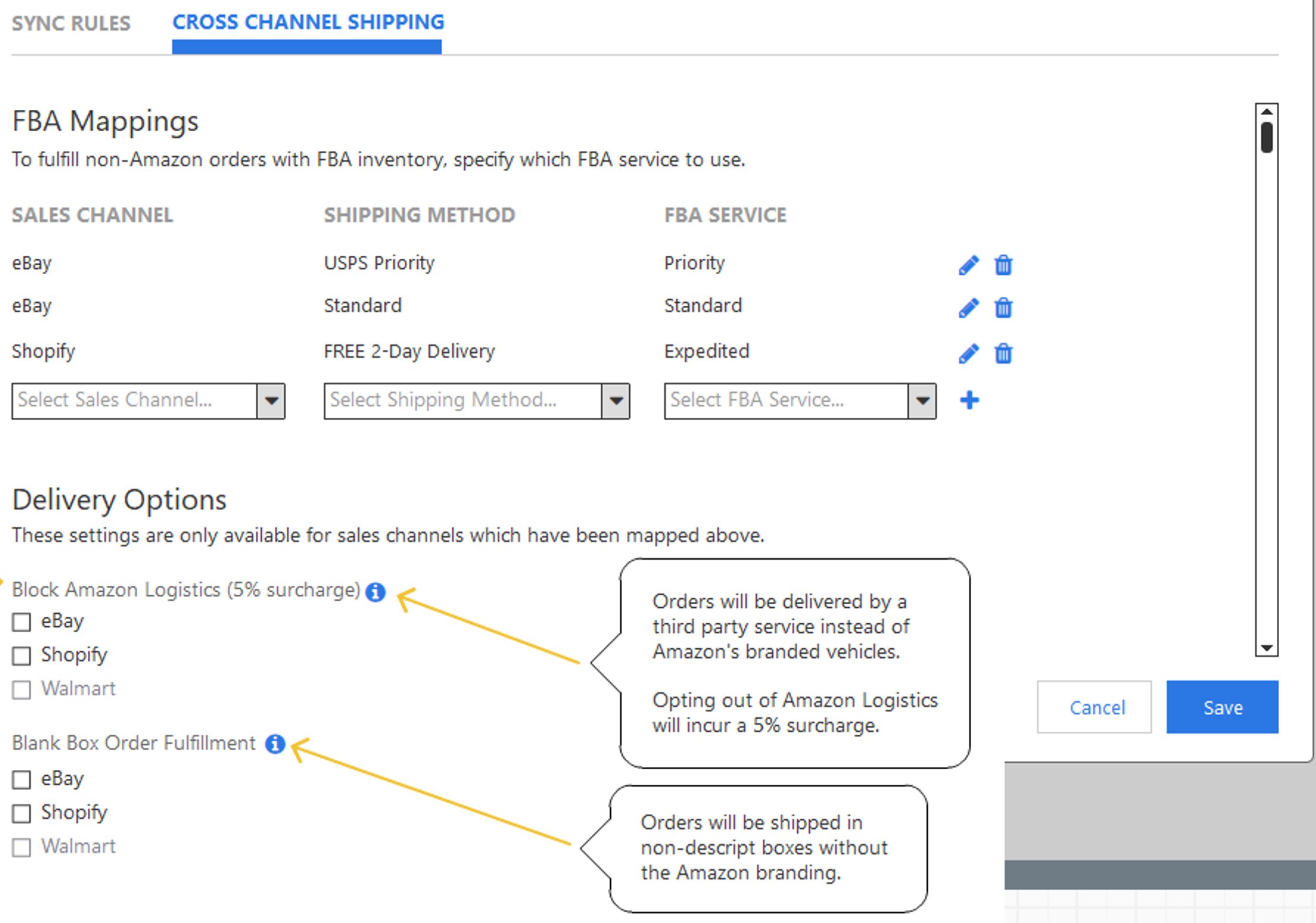 How do I block Amazon Logistics as a carrier for Marketplace Management